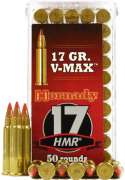 Патрон Hornady Varmint Express кал 17 HMR пуля V-Max масса 17 гр (1.1 г)
