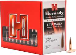 Пуля Hornady A-TIP Match кал. 6.5 мм масса 135 гр (8.8 г) 100 шт