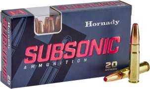 Патрон Hornady Subsonic кал. 300 Whisper/Blackout пуля Sub-X масса 190 гр (12.3 г) дозвук