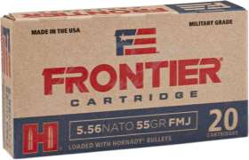 Патрон Hornady Frontier кал. 223 Rem пуля FMJ масса 55 гр (3.56 г) 20 шт/уп