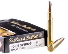 Патрон Sellier & Bellot кал. 30-06 Sprg пуля SP масса 11,7 г/ 180 гран. Нач. скорость 825 м/с.