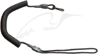 Шнур страховочный C&M TACTICAL с карабином. Комбинированный. Черный