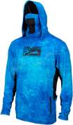 Реглан Pelagic Exo-Tech Hooded Fishing Shirt ц:blue dorado hex