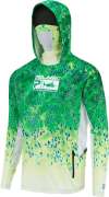 Реглан Pelagic Exo-Tech Hooded Fishing Shirt ц:green dorado hex