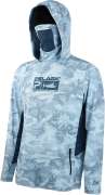 Реглан Pelagic Exo-Tech Hooded Fishing Shirt ц:slate fish camo