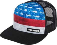 Кепка Pelagic Alpha Snapback Fishing Hat ц:blue