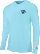 Реглан Pelagic Aquatek Built Fade Hoodie Fishing Shirt ц:light blue