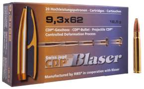 Патрон Blaser кал. 9,3х62 пуля CDP масса 18,5 грамм/ 285 гран