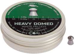 Пули пневматические Coal Heavy Domed кал. 6.35 мм 2 г 125 шт/уп