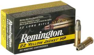 Патрон Remington Yellow Jacket Hyper Velocity кал .22 LR пуля Hollow Point масса 33 гр (2.1 г)