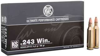 Патрон RWS кал. 243 Win пуля KS масса 6,2 г