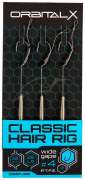 Повідець OrbitalX Classic Hair Rig Wide Gape №04 25lb 20cm (3шт/уп)