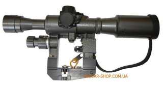 Прицел  ПО6х36Е-1 с дальномерной шкалой, боковое крепление