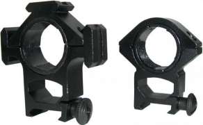Крепление К-16/1 для прицела 30(25,4) мм высокое 21 мм с дополнительными креплениями