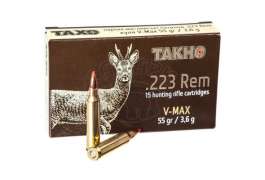Патрон ТАХО 223 REM V-max 3.6г (55GR)