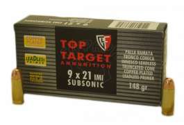 Патрон Fiocchi 9x21 IMI TCCP LL 148gr SUBSONICHE