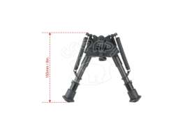 Сошки Vector Optics 155-230 мм на антабку. Карбонове волокно, підпружинені з ричагом