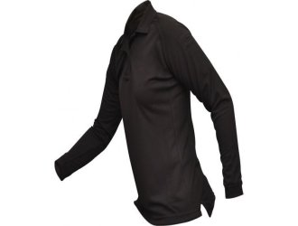 Футболка-поло тактическая женская дл.рукав "Vertx" (черный)