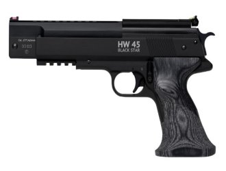 Пневматический пистолет HW 45 Black Star  кал. 4,5