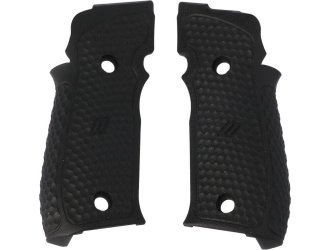 Накладки на пистолетную рукоятку Sig Sauer P226 ZEV G10, HEXAGONAL AGGRESSIVE,  BLK