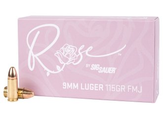 E9MMB1-ROSE-50 Патрон нарезной Sig Sauer 9MM Luger 115 GR Rose FMJ, 50 шт./уп.