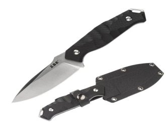 Нож Sanrenmu S718, Sandvik 12C27N, G10, черный