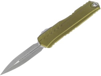Нож Microtech Cypher II D/E OTF, Apoc, рукоять OD green