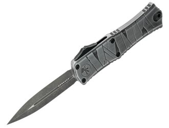 Нож Microtech Hera II Mini D/E OTF, Signature Brushed Metal Mummy