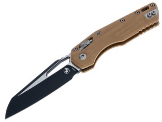 Нож Microtech MSI SE, fluted black, G10, tan