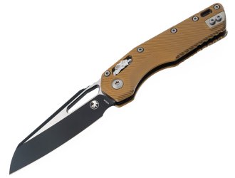 Нож Microtech MSI SE, fluted black, алюминий, tan