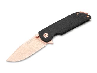 Нож Boker "M4 Sherman Damast Rose Gold"