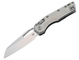 Нож Microtech MSI Ram-Lok Marfione Select Stonewash Slab side Titanium w/bronze