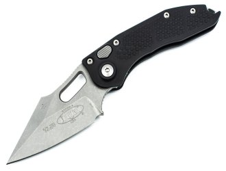 Нож Microtech Stitch S/E Stonewash Standard Black