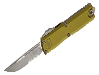 Нож Microtech Ultratech Gen IV OTF полусеррейтор S/E Apoc OD Green