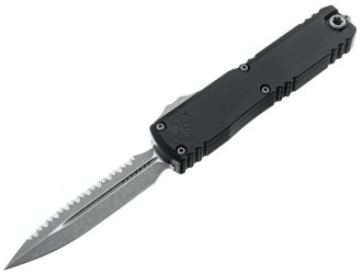 Нож Microtech Ultratech Gen IV OTF D/E серрейтор Apoc Black