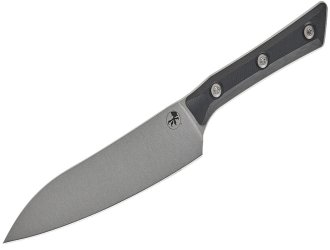 Универсальный кухонный нож Microtech Utility 6" Stonewash Black G-10