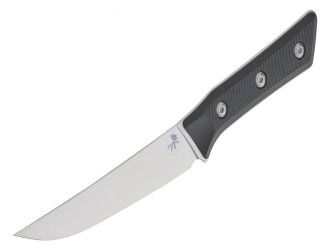 Разделочный кухонный нож Microtech Boning 6.125" Stonewash Black G-10