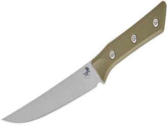 Разделочный кухонный нож Microtech Boning 6.125" Stonewash OD Green G-10