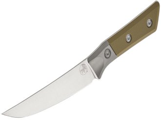 Разделочный кухонный нож Microtech Boning 6.125" Stonewash OD Green G- с больстером