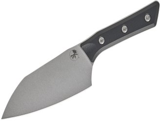 Кухонный нож Microtech Santoku 6" Stonewash Black G-10