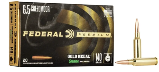 Патрон нарізний Federal Gold Medal 6.5 Creedmoor Sierra Matchking 9.07 г (140 Gr)
