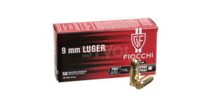 Набої нарізні Fiocchi 9х19 Luger FMJ 115Gr (7.45 г)
