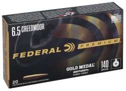 Патрон нарізний Federal Gold Medal 6.5 Creedmoor Berger Hybridtarget 9.07 г (140 Gr)