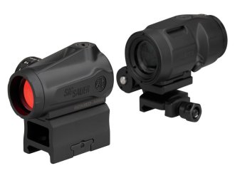Комплект Sig Optics коллиматор ROMEO-MSR Gen II 2 MOA и магнифер JULIET3-MICRO 3X22MM