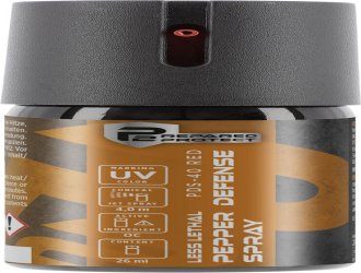 Аэрозольный газовый красный перцовый баллончик Umarex P2P PDS-40 RED UV 10%, 26 мл