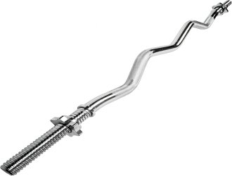 Гриф для штанги Toorx W-подібний 120 см 25 мм з гвинтовими замками (BCV-120)