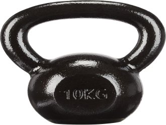 Гиря чавунна Toorx 10 кг з гумовою підставкою Black (KGV-10)