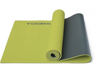 Килимок спортивний Toorx Yoga PVC 173 х 60 х 0,6 см для йоги та фітнесу Verde/Antracite (MAT-176)