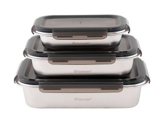 Набір харчових контейнерів із нержавіючої сталі Outwell Camper Food Box Set 3 шт (651210)