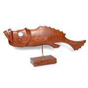 Статуэтка "Рыба" №4 коричневая